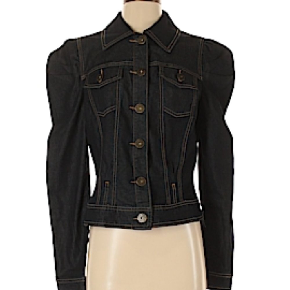 Bisou Bisou Denim Jean Jacket Coat Size Small or X-Small